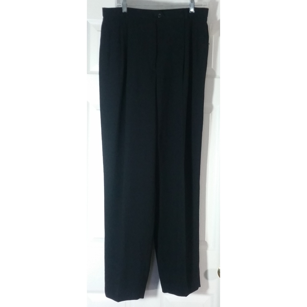 Liz Claiborne Black Lined Dress Pants 14 NWT
